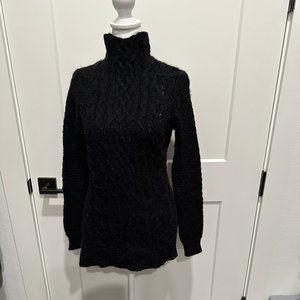 Lauren Ralph Lauren Black/Charcoal Tunic Sweater XS